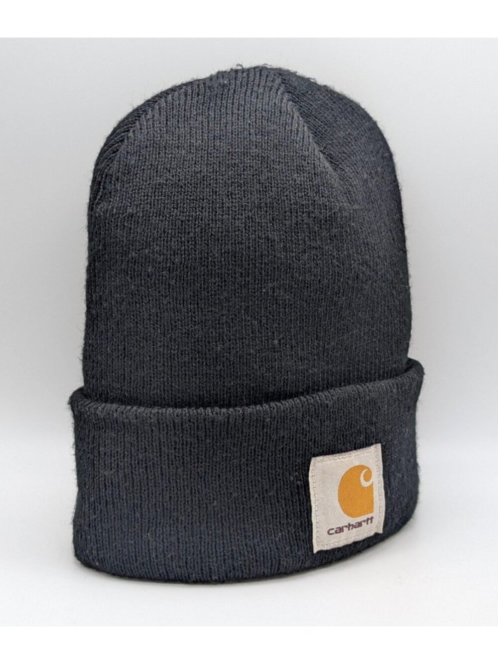 Carhartt Beanie Hat Black Cuffed Knit Adult OSFM Unisex Winter Farm Barn Work